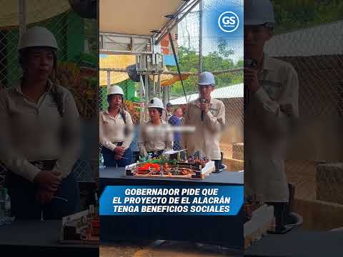 Zuleta espera que el proyecto de El Alacrán tenga beneficios sociales