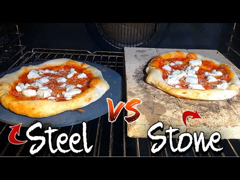 Pizza Stone Bricks  VS Steel (15% Cooking difference)