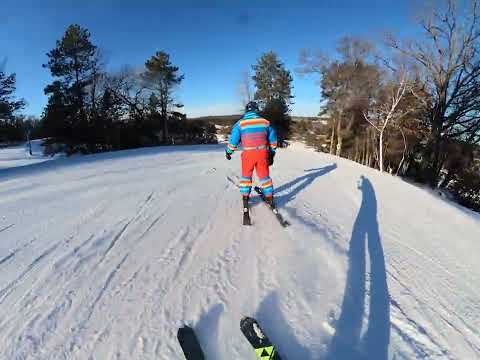 Vince CHICKENS OUT bombing black diamond (Trollhaugen skiing)