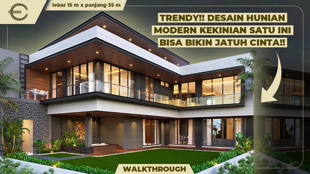 Video 3D Desain Rumah Modern 2 Lantai Ibu Natasha - Bekasi