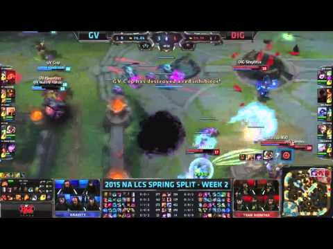NA LCS 2015: W2D1: GV vs DIG - DIG CoreJJ Ezreal Ult