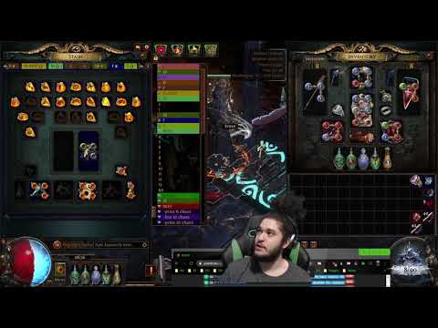Path of Exile Ritual - Righteous Fire Dream Helmet Crafting Process