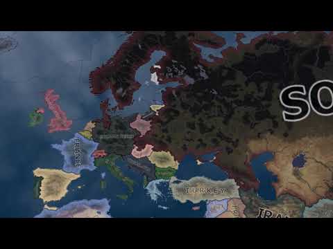 Hoi4 Timelapse: Buffed Europe VS Soviet Union with 10x Production Mod