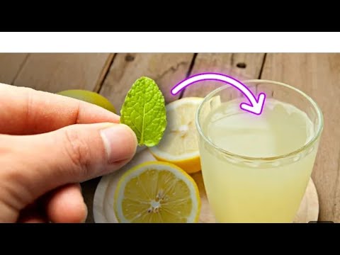 jus citron et menthe 😋 efficace pour la santé _#Naturelsanté