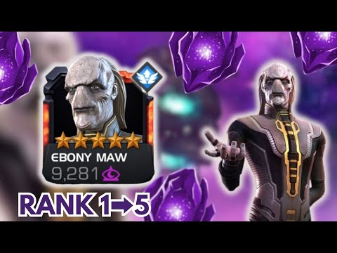 5* Ebony Maw Rank 1 to 5 upgrade 🔥| Toughest Villain mcoc | mcoc upgrade |mcoc