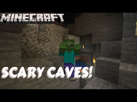 Terrifying Caves in Noob Minecraft!