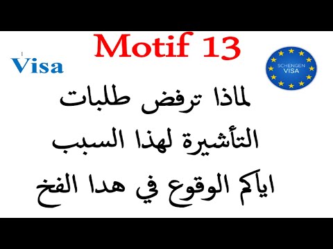Motif 13 : Pourquoi Votre Demande de Visa Est Rejetée ? Les Erreurs à Éviter