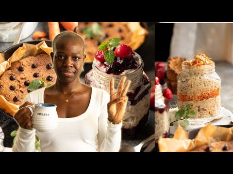 3 PROTEIN PACKED BREAKFAST IDEAS FOR MEAL PREP | no protein powder, plant based | Creative Phebe