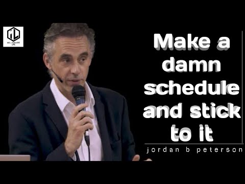 Make damn schedule and stick to it