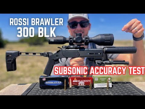 How Accurate is the Rossi Brawler? 300 Blackout Subsonic Ammo Shootout