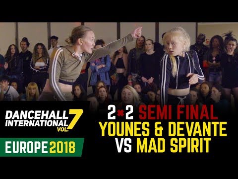 DANCEHALL INTERNATIONAL EUROPE 2018 - 2VS2 1/2 | YOUNES 🇸🇪& DEVANTE 🇳🇱vs MAD SPIRIT 🇺🇦(win)