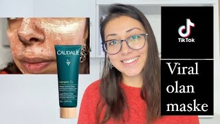 TikTok'ta viral olan Caudalie vinergetic c+ instant detox mask deniyor