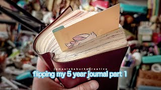 5 Year Hobonichi | COMPLETED JOURNAL FLIP Full Flip + Chat Part 1