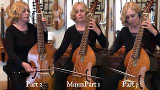 Play Along Minus Part 1 Allemande: Jean-Baptiste Antoine Forqueray, Pièce à Trois Violes