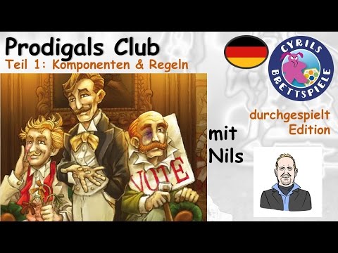 Cyrils Brettspiele - The Prodigals Club (S121E01) - Komponenten & Regeln