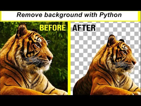 Remove image background with python