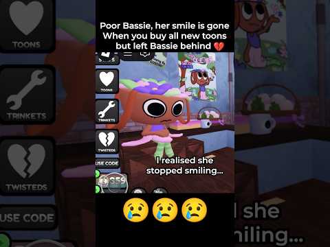 Bassie no longer smiling in Easter Update Dandy's World 😢 #dandysworld #roblox #update #bassie