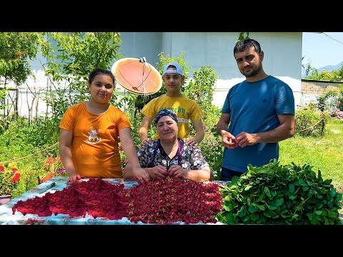 COOKING RASPBERRY JAM AND CAKE! A VERY HEALTHY DISH WITH GREENS AND EGG