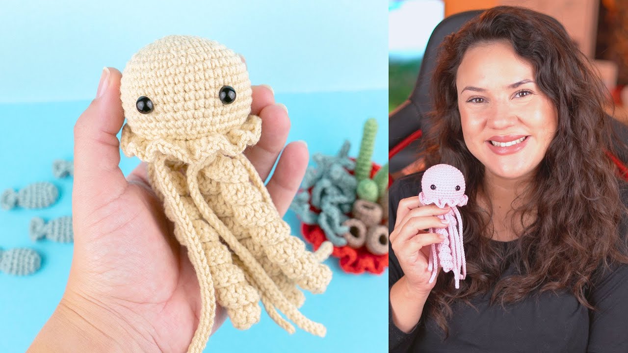 COMO FAZER ÁGUA VIVA DE AMIGURUMI | ATELIÊ JÉSSICA BRANDÃO | #177