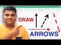 How to Draw Arrow in Excel