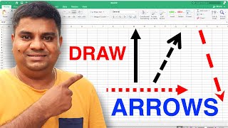 How to Draw Arrow in Excel