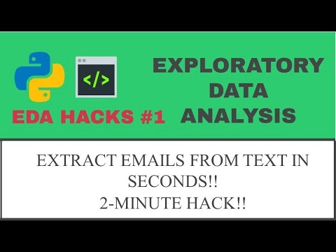 How To Extract E Mail Id From Text Using Python In Seconds Eda Hack1 Python Programming