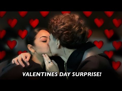 OUR BIGGEST VALENTINES DAY SURPRISE EVER * SHE CRIED * | HALI AND ALO