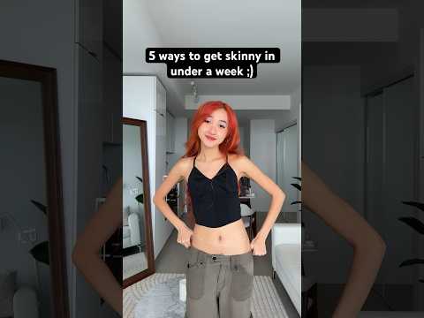 how to get skinny in under a week!! 😳🤫… #shorts #bodypositivity