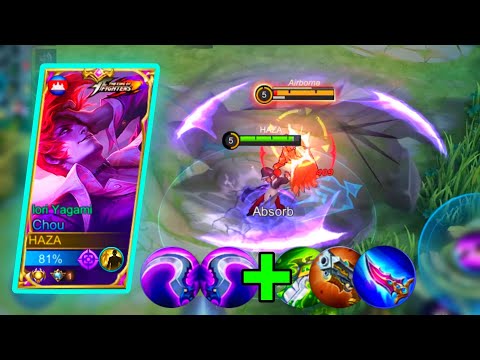 CHOU BEST BUILD 2022 99% COUNTER YU ZHONG in EXP LANE GAMEPLAY - MLBB