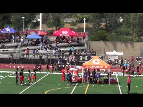 Los Alamitos VarB 4x100m at OC Championships 4-22-17