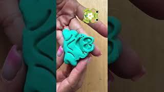 DIY Cute Frog 🐸 | Easy Air Dry Clay Craft for Kids #Shorts