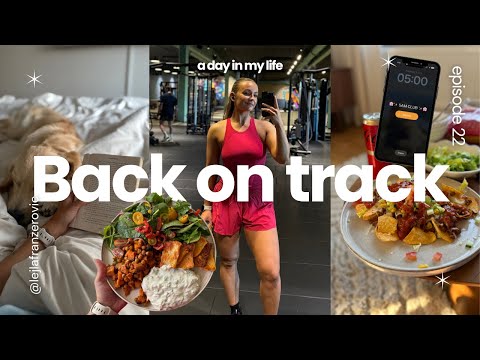 BACK ON TRACK - anledningen till att jag går upp 05:00,  vad jag äter på en dag & hälsosamma vanor