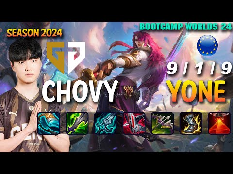 GEN Chovy YONE vs AHRI Mid - Patch 14.20 EUW Ranked WORLDS 2024 Bootcamp | lolrec