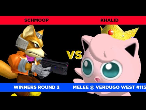 Schmoop (Fox) vs. Khalid (Jigglypuff) - Verdugo West #115 Winners Round 2 SSBM
