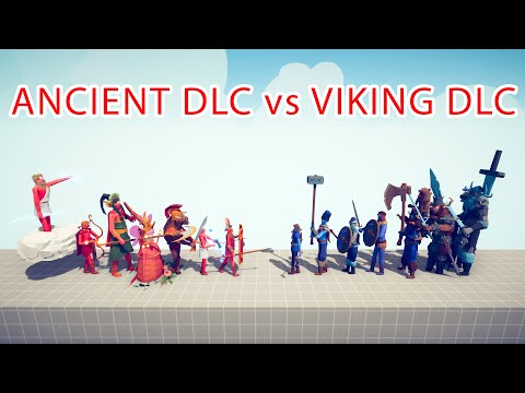 ANCIENT DLC TEAM vs VIKING DLC TEAM - Totally Accurate Battle Simulator TABS