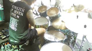 The Haunted My enemy drumcam Wacken