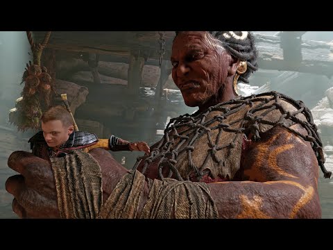 GOD OF WAR RAGNAROK - Gryla Boss Fight | 4K 60FPS