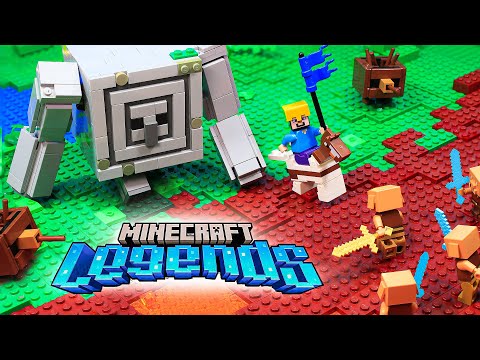 Minecraft Legends : Piglins Attack Overworld Tower IRL - LEGO Minecraft Animation