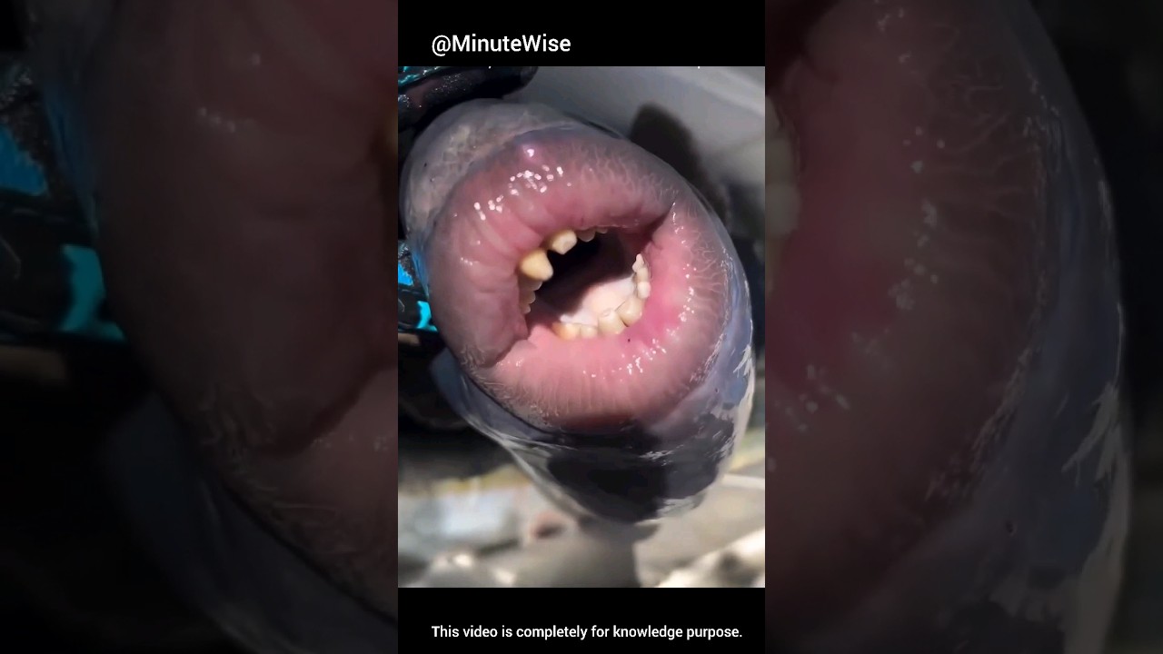 Fish with human lips & teeth!! 😱 | Trigger Fish #shorts