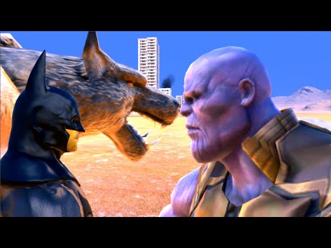 Werewolf & BatMan vs Thanos - EPIC Fight