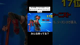 【あの時買っておけば良かった!!】全バトルパス 神スキンランキング！ Top30 【フォートナイト】
