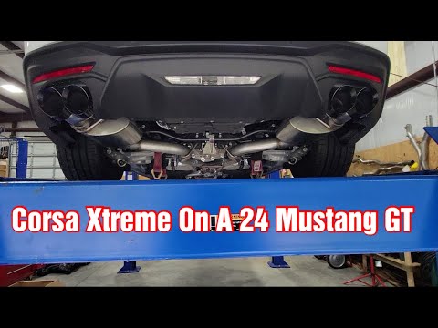 Corsa Xtreme Cat Back Exhaust Installed On Our 2024 Mustang GT
