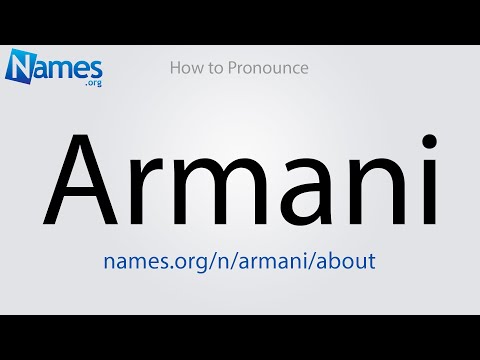 What Does The Name Armani Mean?