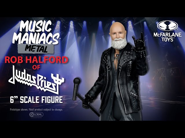 Vídeo relacionado con McFarlane Toys - Music Maniacs Metal Rob Halford (Judas Priest) Figura de acción de 6 Pulgadas