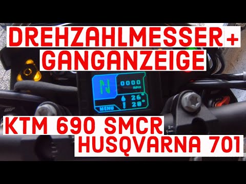 KTM 690 SMCR Drehzahlmesser / Ganganzeige Husqvarna 701 Drehzahlmesser / Ganganzeige Berotec Cumpan