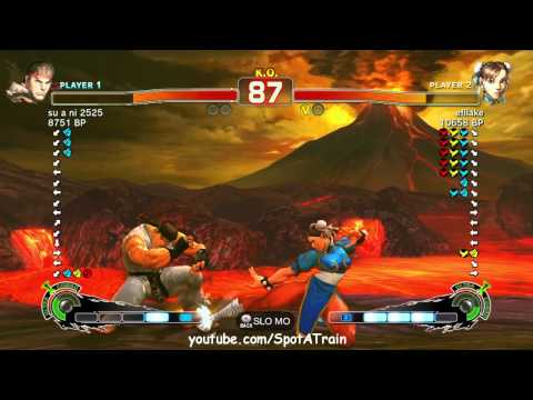 SSF4 - su a ni 2525 (Ryu) vs. Uryo (Chun-Li)