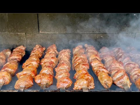 Uzbekistan Street Food Style Lamb Kebabs