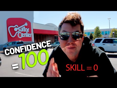 Guitar Player Confidence Levels in a Guitar Store