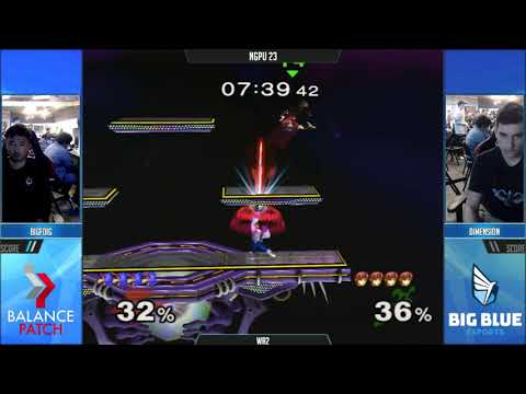 NGPU 23 SSBM - BigFoig (Falco) vs. Dimension (Marth) - Melee WR3