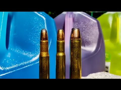 30-30 vs 32 vs 45-70 - HOW MANY MILK JUGS???